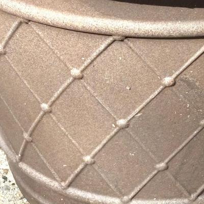 Set of 4 Large Flower Pots - One Cement Urn and Three Composite
