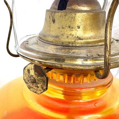 Antique Oil Hurricane Lamp