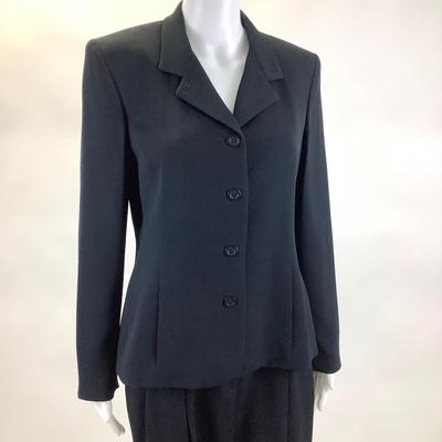 409 GARFIELD MARKS 2pc. Black Ribbed Suit