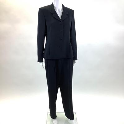 409 GARFIELD MARKS 2pc. Black Ribbed Suit