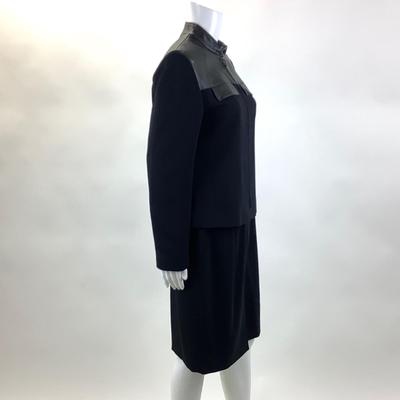 410 GARFIELD MARKS 2pc. Black Ribbed Top & Skirt