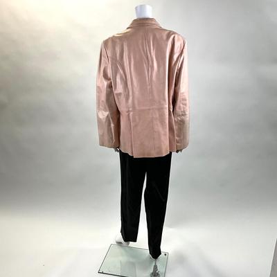 416 LAFAYETTE 148 Pink Leather Jacket with New Pants