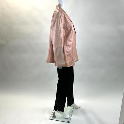 416 LAFAYETTE 148 Pink Leather Jacket with New Pants