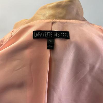 416 LAFAYETTE 148 Pink Leather Jacket with New Pants