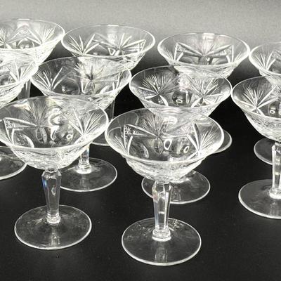1960's Crystal Glasses - Andernach Collection by Nachtmann - Set of 10