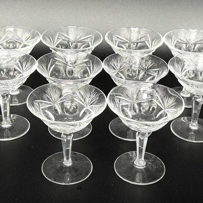 1960's Crystal Glasses - Andernach Collection by Nachtmann - Set of 10