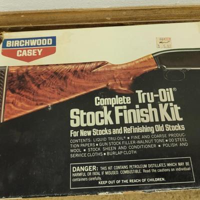 Stock refinishing set