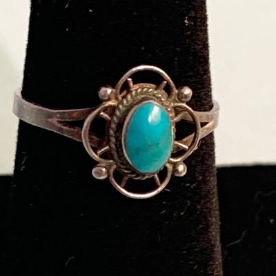 Vintage Sterling / Turquoise Women’s Rings Lot