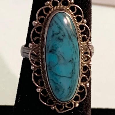 Vintage Sterling / Turquoise Women’s Rings Lot