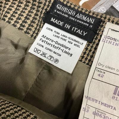 423 Vintage GIORGIO ARMANI Borgo 21 Houndstooth Women's Suit