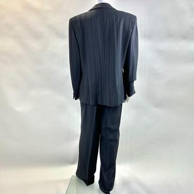 424 GIORGIO ARMANI Striped Black & Gray Suit