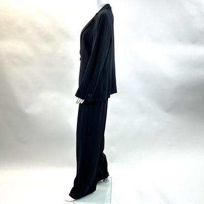 424 GIORGIO ARMANI Striped Black & Gray Suit