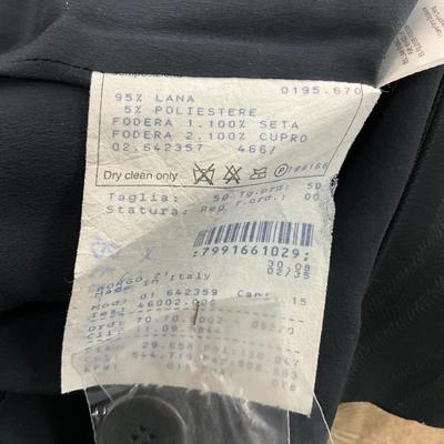 424 GIORGIO ARMANI Striped Black & Gray Suit