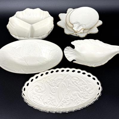 Lenox Dish Lot - Set of 7 Lenox Dishes