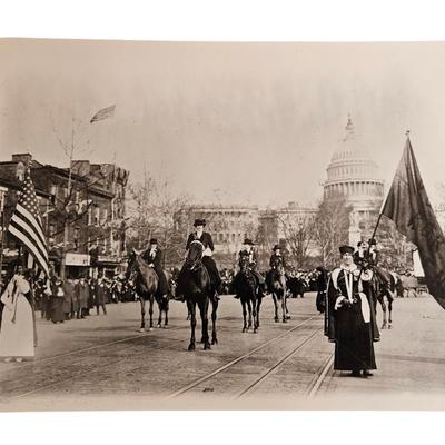 Historic Print, Head of Suffrage Parade, Washington, D.C.
