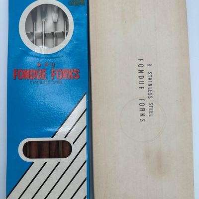 Vintage Sears Electric Fondue Pot with Forks
