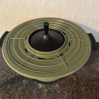 Vintage Sears Electric Fondue Pot with Forks