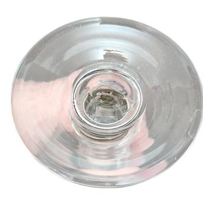 Signed Glass Candleholders
