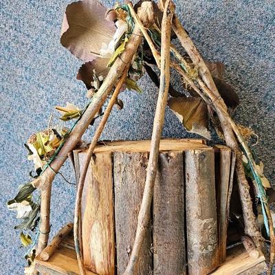 Wood Bird House decorations