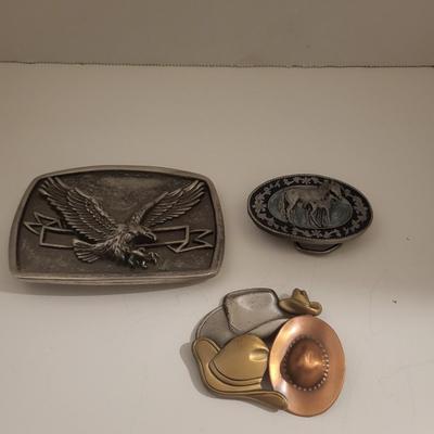 3 BELT BUCKLES