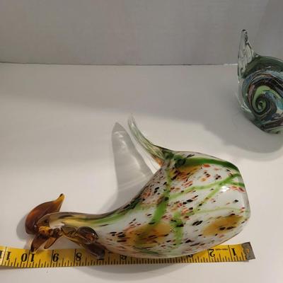 BLOWN GLASS ROOSTERS