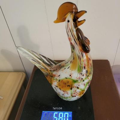 BLOWN GLASS ROOSTERS