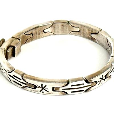 Vintage Sterling Silver .925 Bracelet with Star Design