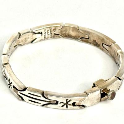 Vintage Sterling Silver .925 Bracelet with Star Design