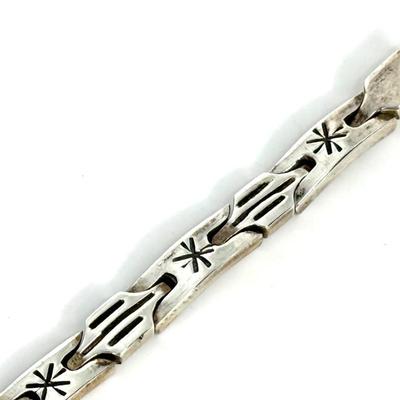 Vintage Sterling Silver .925 Bracelet with Star Design