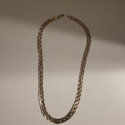 STERLING SILVER NECKLACE AND BRACELET 28 grams