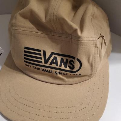 2 NEW BALL CAPS AND 1 VANS CAP