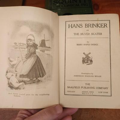 Book Lot Squinty the Comical Pig, Hans Brinker Gulliver's Travels. Two Years Before The Mast and others