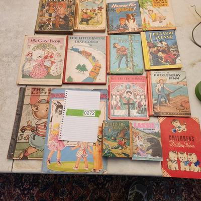 Lot of Children Books , The Little Engine that Could, Lassie, Huckleberry Finn, The Gay Book