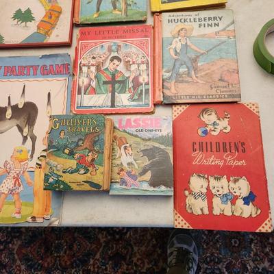 Lot of Children Books , The Little Engine that Could, Lassie, Huckleberry Finn, The Gay Book
