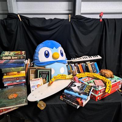Wonderful Giant Pokemon Penguin, Shaquille, Penny Skateboard, Monopoly & More! (1020-SD)