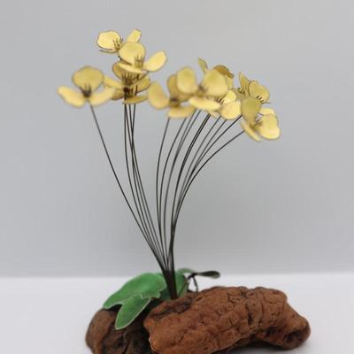 Handcrafted by Bovano Metal and Wood Sculpture