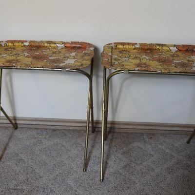Lavada Set of 2 Metal Folding Trays