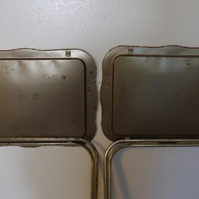 Lavada Set of 2 Metal Folding Trays