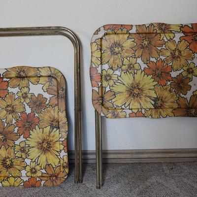 Lavada Set of 2 Metal Folding Trays