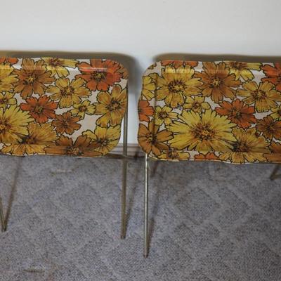 Lavada Set of 2 Metal Folding Trays
