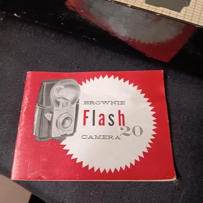 KODAK BROWNIE FLASH 20 CAMERA WITH BOX AND MANUAL
