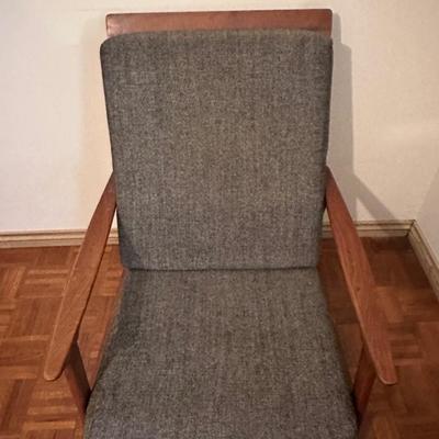 Vintage Mid Century Modern High Back Lounge Chair