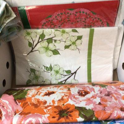 Vintage Plastic Table Clothes and Sheer Table Covers
