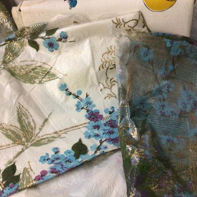 Vintage Plastic Table Clothes and Sheer Table Covers