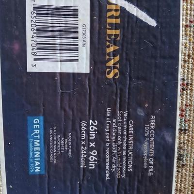 Large 7' x 10' area rug with matching runner