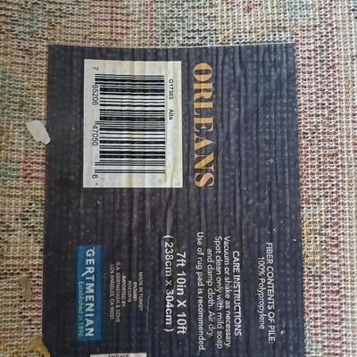 Large 7' x 10' area rug with matching runner