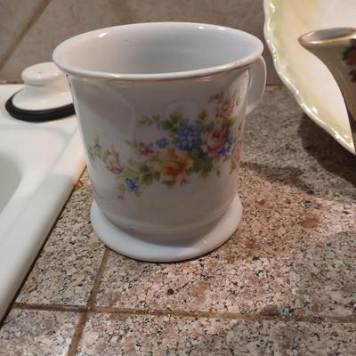 Teatime! Assortment of small dishware and a nice Mayfair collection tea pot