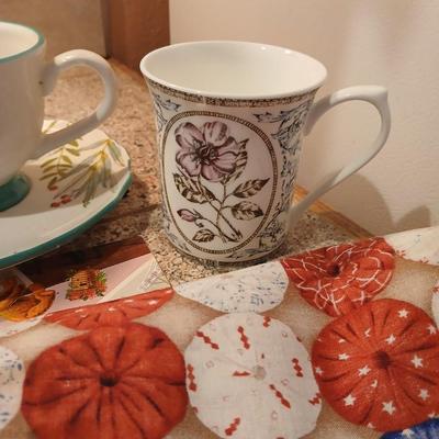 Teatime! Assortment of small dishware and a nice Mayfair collection tea pot