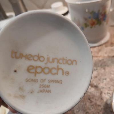 Teatime! Assortment of small dishware and a nice Mayfair collection tea pot