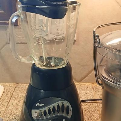 Oster 12 speed blender with a nice Compact Breville Juice Fountain